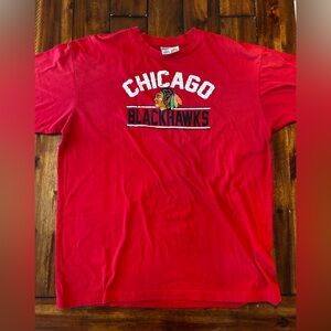 NHL Chicago Blackhawks Red Short Sleeve Tee